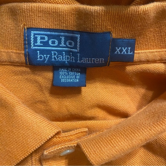 Polo Ralph Lauren Orange Cotton Polo Shirt - Picture 4 of 4